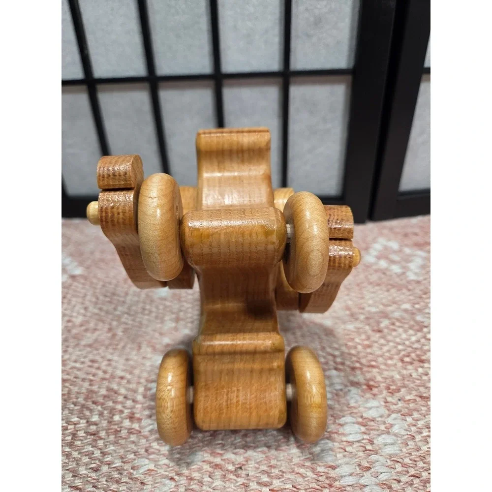 Vintage Wooden Rolling Gorilla